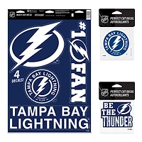 WinCraft Tampa Bay Lightning Decal Variety Pack