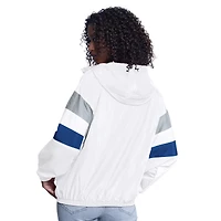 Veste à capuche surdimensionnée entièrement zippée G-III Sports by Carl Banks pour femme, blanche