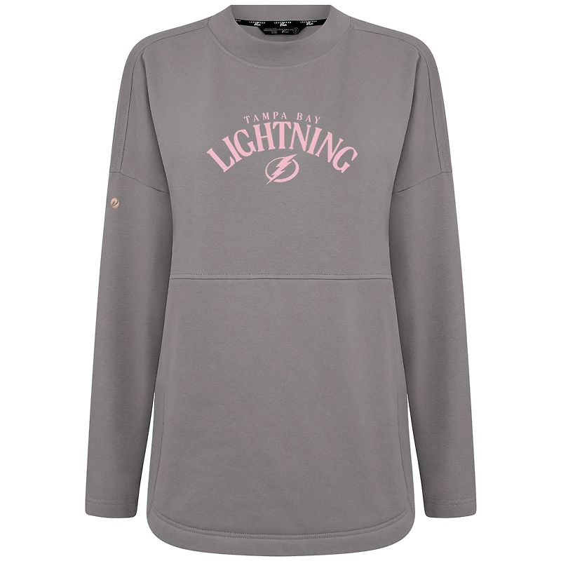 Sweat-shirt à col roulé Beaudry gris pour femme du Lightning de Tampa Bay la fête des mères