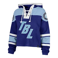 Women's '47  Blue Tampa Bay Lightning 2026 NHL Stadium Series Cropped Lacer Hoodie
