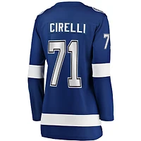 Maillot de joueur échappé à domicile Anthony Cirelli Fanatics bleu Tampa Bay Lightning pour femme