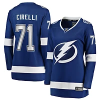 Maillot de joueur échappé à domicile Anthony Cirelli Fanatics bleu Tampa Bay Lightning pour femme