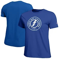 Women's Champion  Blue Tampa Bay Lightning Wordmark Lockup T-Shirt