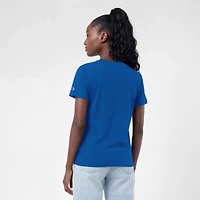 Women's Champion  Royal Tampa Bay Lightning Arch Mascot Logo T-Shirt
