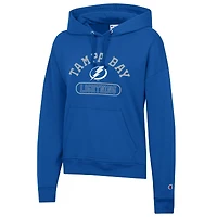 Women's Champion  Royal Tampa Bay Lightning Arched Pill Box Hoodie