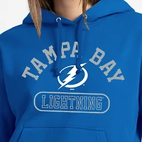 Women's Champion  Royal Tampa Bay Lightning Arched Pill Box Hoodie