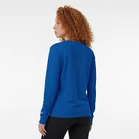 Women's Champion  Royal Tampa Bay Lightning Wordmark Lockup Long Sleeve T-Shirt