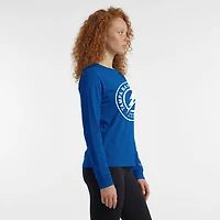 Women's Champion  Royal Tampa Bay Lightning Wordmark Lockup Long Sleeve T-Shirt