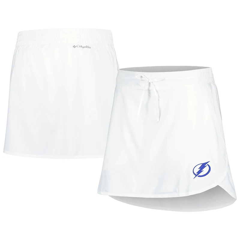 Women's Columbia White Tampa Bay Lightning Lakewood Pines Omni-Wick Skort