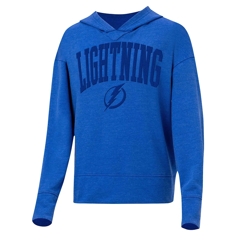 Sweat à capuche Concepts Sport bleu Tampa Bay Lightning Volley pour femmes