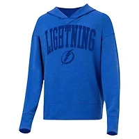 Sweat à capuche Concepts Sport bleu Tampa Bay Lightning Volley pour femmes