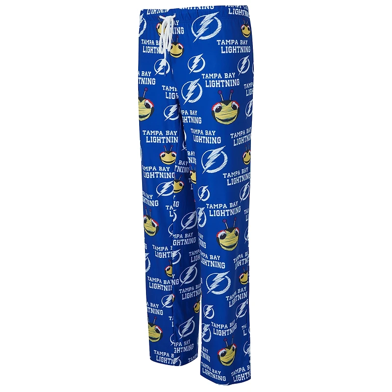 Women's Concepts Sport Blue Tampa Bay Lightning Zest Allover Print Knit Pants
