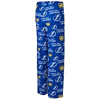 Women's Concepts Sport Blue Tampa Bay Lightning Zest Allover Print Knit Pants