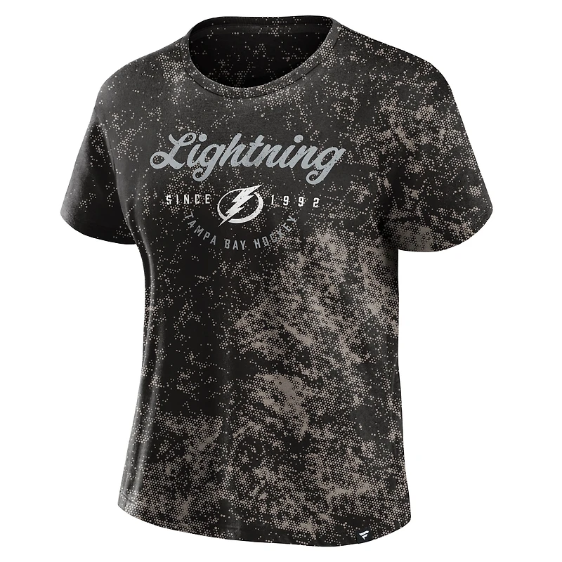Women's Fanatics  Black Tampa Bay Lightning Breakaway T-Shirt