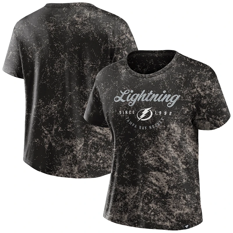 Women's Fanatics  Black Tampa Bay Lightning Breakaway T-Shirt