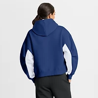 Women's Fanatics Blue Tampa Bay Lightning Back Check Boxy Hoodie