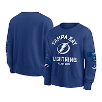 Sweat-shirt à capuche bleu Tampa Bay Lightning Go Team Fanatics pour femme