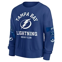 Sweat-shirt à capuche bleu Tampa Bay Lightning Go Team Fanatics pour femme
