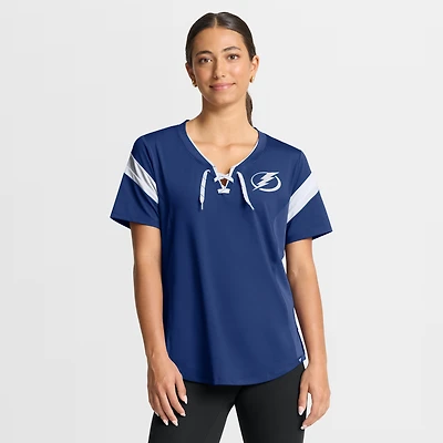 Women's Fanatics Blue Tampa Bay Lightning Offside Athena T-Shirt
