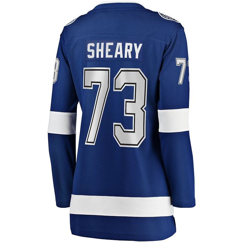 Women's Fanatics Conor Sheary Blue Tampa Bay Lightning Home Breakaway Player Jersey