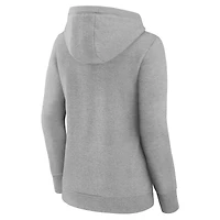 Sweat à capuche gris Fanatics Tampa Bay Lightning Simplicity Crossover col en V pour femmes