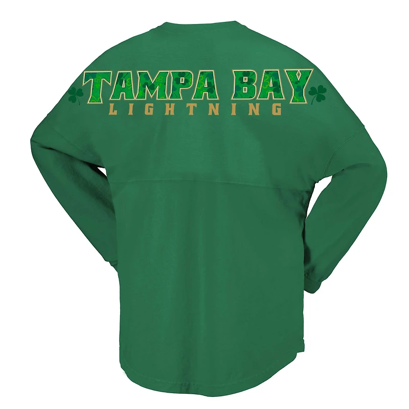 Women's Fanatics Kelly Green Tampa Bay Lightning St. Patrick's Day Spirit Jersey T-Shirt
