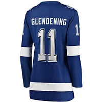 Women's Fanatics Luke Glendening Blue Tampa Bay Lightning Home Breakaway Player Jersey