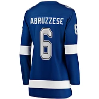 Women's Fanatics Nick Abruzzese Blue Tampa Bay Lightning Home Breakaway Jersey