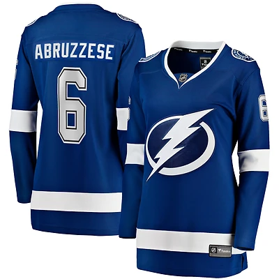 Women's Fanatics Nick Abruzzese Blue Tampa Bay Lightning Home Breakaway Jersey