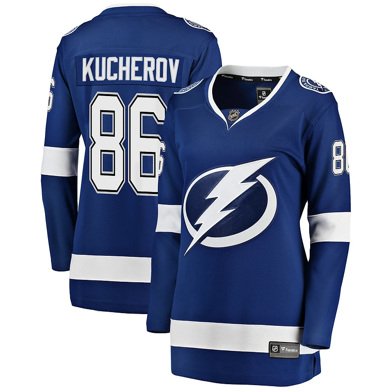 Maillot domicile bleu à bretelles Nikita Kucherov du Lightning de Tampa Bay (femme)