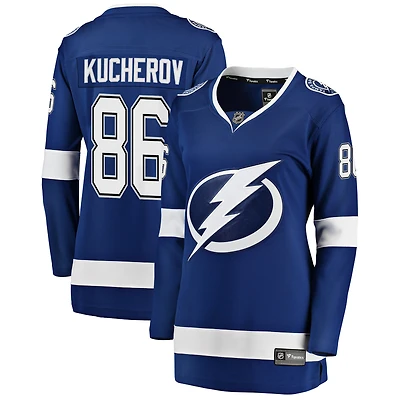 Maillot domicile bleu à bretelles Nikita Kucherov du Lightning de Tampa Bay (femme)