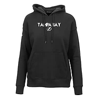 Sweat à capuche noir Adorn City Capsule de Tampa Bay Lightning pour femme Levelwear