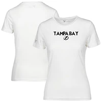 T-shirt capsule Maddox City pour femme du Lightning de Tampa Bay blanc Levelwear