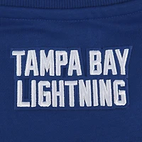 Women's Pro Standard  Blue Tampa Bay Lightning Area Code Cropped Pullover Sweatshirt