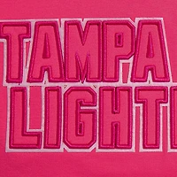 Women's Pro Standard Tampa Bay Lightning Triple Pink Cropped Boxy T-Shirt