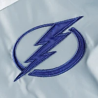 Veste coupe-vent à demi-zip Tommy Hilfiger pour femme bleu/argent Tampa Bay Lightning Staci