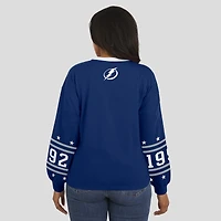 Women's WEAR by Erin Andrews Blue Tampa Bay Lightning Long-Sleeve Sport T-Shirt