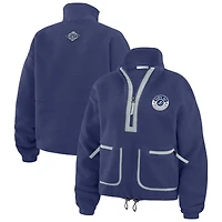 Veste polaire bleue à demi-fermeture éclair Tampa Bay Lightning WEAR by Erin Andrews pour femme