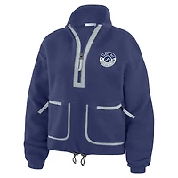 Veste polaire bleue à demi-fermeture éclair Tampa Bay Lightning WEAR by Erin Andrews pour femme