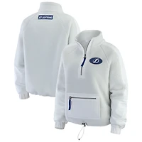 Veste polaire grise à quart de zip pour femme WEAR by Erin Andrews Tampa Bay Lightning