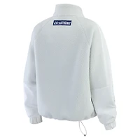 Veste polaire grise à quart de zip pour femme WEAR by Erin Andrews Tampa Bay Lightning
