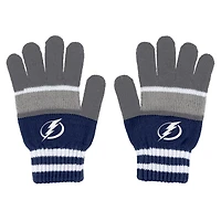 WEAR by Erin Andrews Ensemble gants et écharpe Lightning Stripe Tampa Bay pour femmes