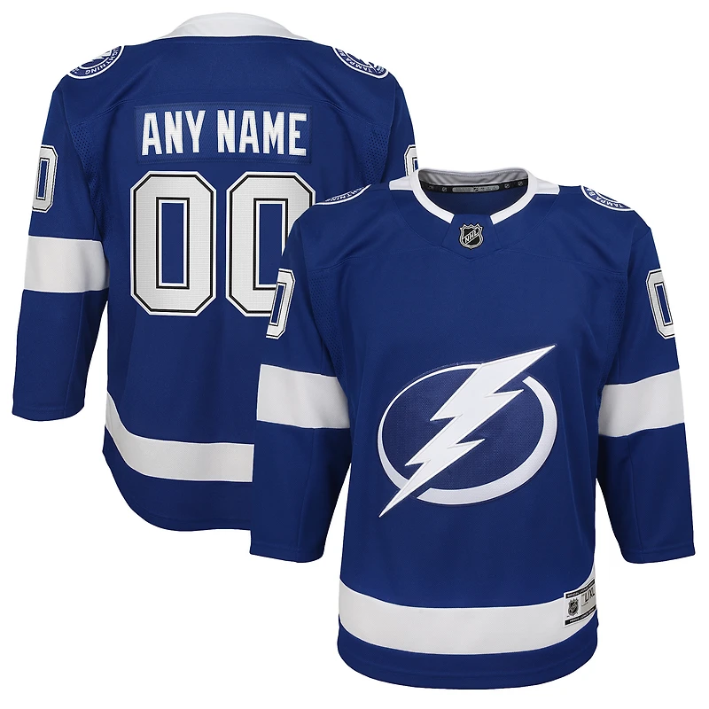 Youth Blue Tampa Bay Lightning 2020/21 Home - Custom Premier Jersey