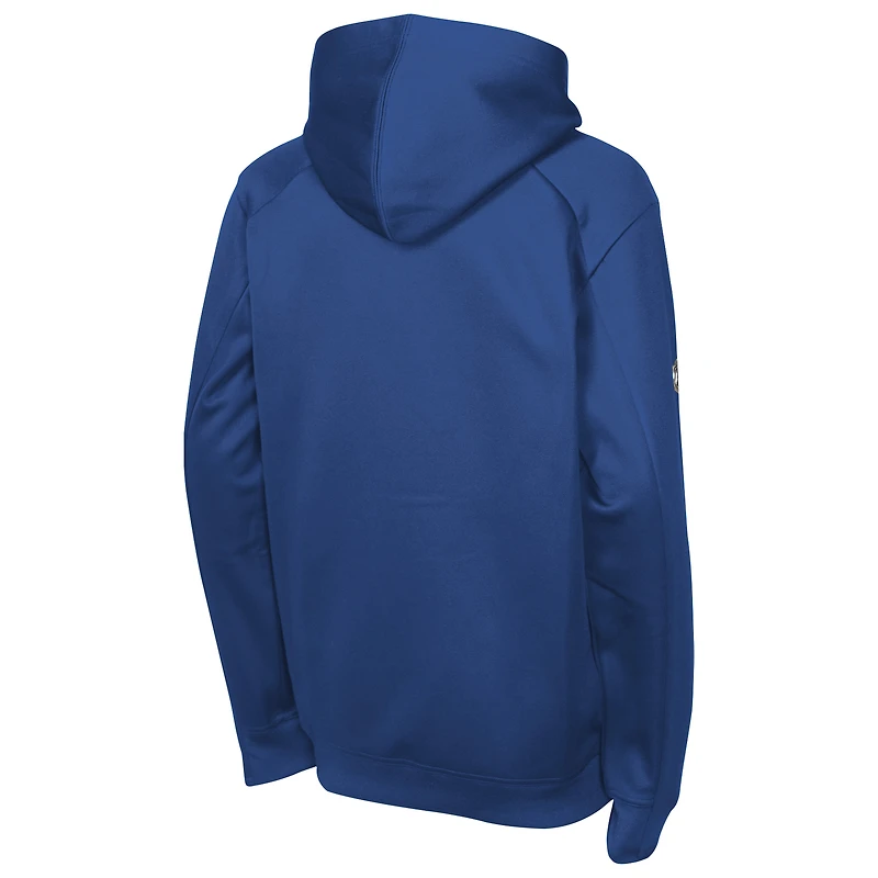 Youth Fanatics Blue Tampa Bay Lightning Authentic Pro Rink Raglan Hoodie