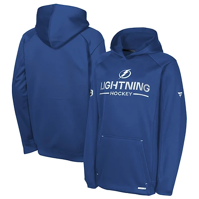 Youth Fanatics Blue Tampa Bay Lightning Authentic Pro Rink Raglan Hoodie