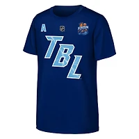 Youth Fanatics Nikita Kucherov Blue Tampa Bay Lightning Alternate Captain 2026 Stadium Series T-Shirt