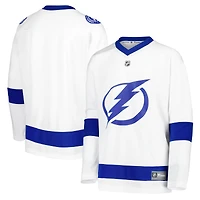 Maillot vierge blanc Tampa Bay Lightning Away Replica de Fanatics pour jeunes