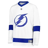 Maillot vierge blanc Tampa Bay Lightning Away Replica de Fanatics pour jeunes