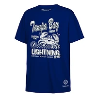 T-shirt bleu Mitchell & Ness pour jeunes, Tampa Bay Lightning, concession stand