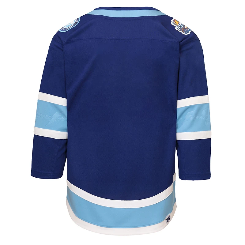 Maillot Premier de la Série des Stades 2026 Lightning Tampa Bay, bleu, pour jeunes